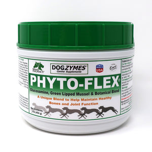 Dogzymes Phyto-Flex® - Bone Joint Soft Tissue Support - Glucosamine, Chondroitin, MSM and Hyaluronic Acid