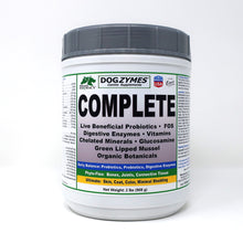 Load image into Gallery viewer, Dogzymes Complete 3 Best Sellers in one Product-Full servings of Ultimate, Daily Balance, Phyto Flex-Provides Probiotics, Enzymes, Vitamins, Minerals, Omegas-New Zealand Glucosamine and Chondroitin, MSM, Yucca, Hyaluronic Acid