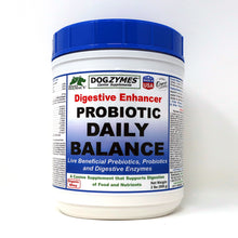 Load image into Gallery viewer, Dogzymes Probiotic Daily Balance 5 Billion CFU gm, Organic Whey Base, 7 Strains Live Beneficial Bacteria, 12 Digestive Enzymes, FOS, Low Dose, Easy to Feed Powder, Support a Healthy Gut, Get a Happy Butt!