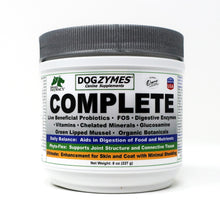 Load image into Gallery viewer, Dogzymes Complete 3 Best Sellers in one Product-Full servings of Ultimate, Daily Balance, Phyto Flex-Provides Probiotics, Enzymes, Vitamins, Minerals, Omegas-New Zealand Glucosamine and Chondroitin, MSM, Yucca, Hyaluronic Acid