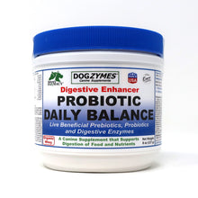 Load image into Gallery viewer, Dogzymes Probiotic Daily Balance 5 Billion CFU gm, Organic Whey Base, 7 Strains Live Beneficial Bacteria, 12 Digestive Enzymes, FOS, Low Dose, Easy to Feed Powder, Support a Healthy Gut, Get a Happy Butt!