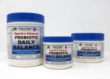 Load image into Gallery viewer, Dogzymes Probiotic Daily Balance 5 Billion CFU gm, Organic Whey Base, 7 Strains Live Beneficial Bacteria, 12 Digestive Enzymes, FOS, Low Dose, Easy to Feed Powder, Support a Healthy Gut, Get a Happy Butt!