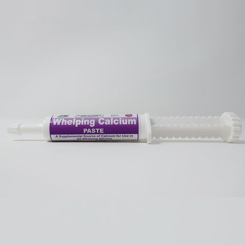 Canine Whelping Calcium Paste - combines Calcium Propionate, Calcium Lactate and Vitamin D3 for better calcium absorption