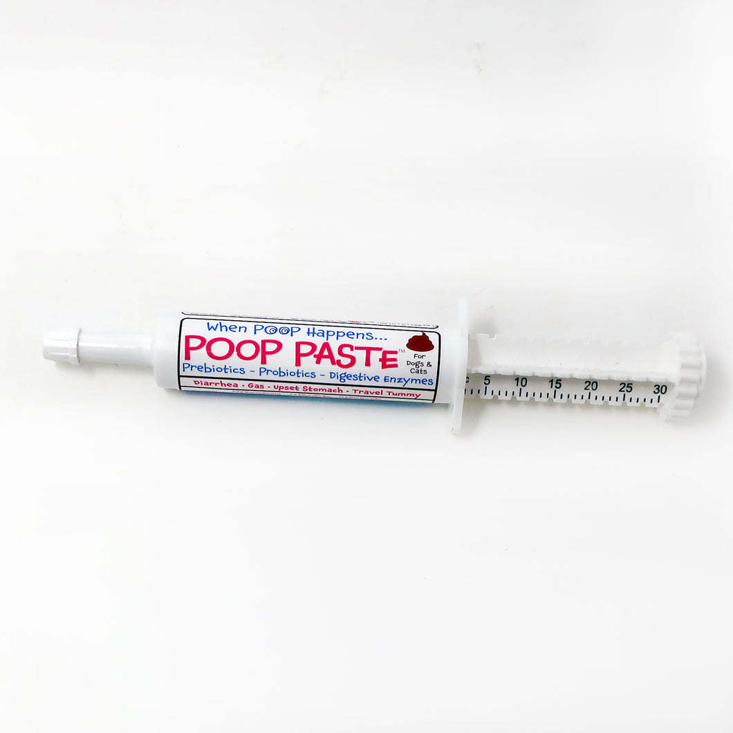 Poop Paste! When Poop Happens! Stop Diarrhea, Gas, Upset Tummy, Travel Pukes, For Dogs and Cats