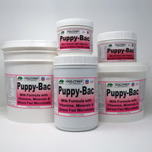 Load image into Gallery viewer, Dogzymes Puppy-Bac Milk Replacer - Live Microorganisms – Enzymes - 441 Million CFU per gram – Vitamins – Minerals - Puppies Love the Taste