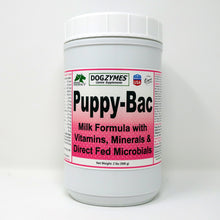 Load image into Gallery viewer, Dogzymes Puppy-Bac Milk Replacer - Live Microorganisms – Enzymes - 441 Million CFU per gram – Vitamins – Minerals - Puppies Love the Taste